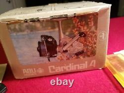 Vintage RARE Abu Garcia / Zebco CARDINAL 4 Spinning Reel with original BOX & pap