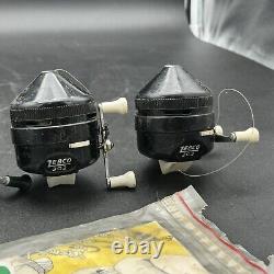 Vintage Spincast Reel Zebco 202 Set Of 4