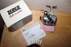 Vintage ZEBCO 44 Classic Triggerspin new in original box with papers RARE