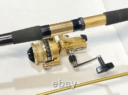 Vintage ZEBCO 6020 SPINNING REEL & ROD 1780 COMBO COLLECTORS Clean & Working