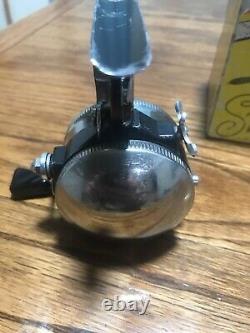 Vintage ZEBCO Model 44 Trigger Spinning Fishing Reel with box and instructions