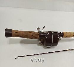 Vintage Zebco 101 60 Two Piece Fishing Rod and Reel RARE