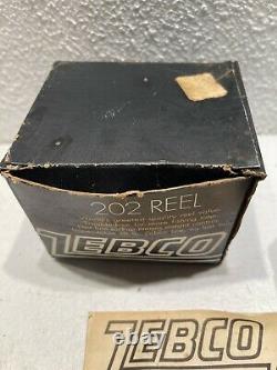 Vintage Zebco 202- 4 notch spinner head with Box and Instructions BIN R