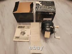 Vintage Zebco 202 Spinning Reel In Original Box With Paperwork Never Used Rare