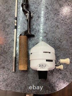 Vintage Zebco 302 complete with rod