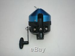 Vintage Zebco 312 Reel! Very Rare Anodized Blue Nose Cone! USA