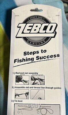 Vintage Zebco 33 Combo Rod And Reel Combo Platinum All Metal With Lures