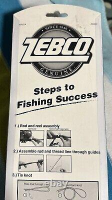 Vintage Zebco 33 Combo Rod And Reel Combo Platinum All Metal With Lures