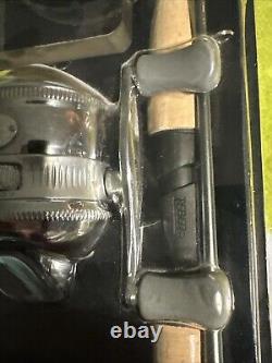 Vintage Zebco 33 Combo Rod And Reel Combo Platinum Lure Set Graphite Rod New