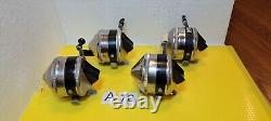 Vintage Zebco 33 Metal Foot Reel Lot Of Four Working Condition # A-70