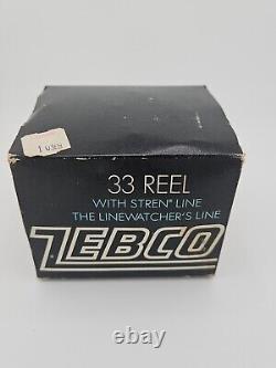 Vintage Zebco 33 Spin-Cast Reel with Original Box Mint NOS Condition