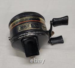 Vintage Zebco 33 Spincast Fishing Reel Black USA