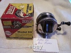 Vintage Zebco 33 Spinner Reel 11/15/22 Very Smooth Working Box Papers