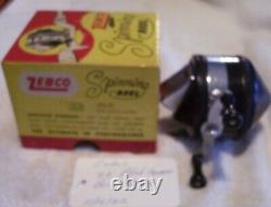 Vintage Zebco 33 Spinner Reel 11/15/22 Very Smooth Working Box Papers Black