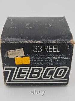 Vintage Zebco 33 Spinning Reel NOS with Box and Manual, Linewatcher's Line