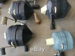Vintage Zebco 808, 888, 800, 700 hoss, 89 Metal Foot! Made in USA Reel Lot