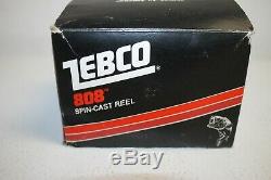Vintage Zebco 808 Brown Metal Foot Spin-Cast Fishing Reel. Excellent! NOS # 22