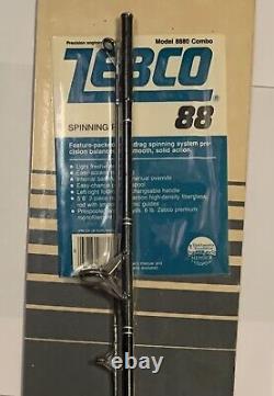 Vintage Zebco 88 Spinning Rod 1984 New Old Stock Model 8880 Combo Factory Sealed
