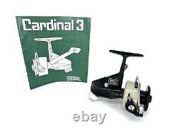 Vintage Zebco Cardinal 3 Spinning Reel Left Hand Green White Restored EXCELLENT