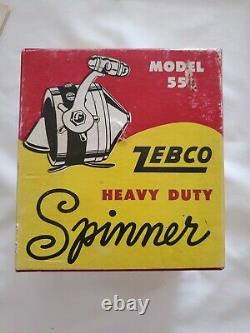 Vintage Zebco Heavy Duty Model 55 Spinning Reel NEW IN BOX
