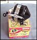 Vintage Zebco Model 33 Spinner Reel Black Withmetal Foot 1 Rivet Withbox 1950s Usa