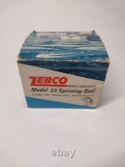 Vintage Zebco Model 33 Spinning Fishing Reel, New Old Stock