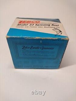 Vintage Zebco Model 33 Spinning Fishing Reel, New Old Stock