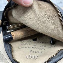 Vintage Zebco Model 3304 4 Piece Fishing Kit 606 Reel Unused Leather Case USA