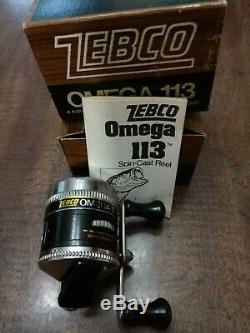 Vintage Zebco OMEGA 113 Mini Casting Reel, New in box