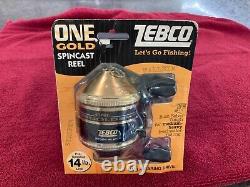 Vintage Zebco One Gold. Made in USA