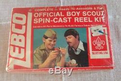 Vintage Zebco Red AND White Boy Scouts Of America FISHING Reel USA NEW SEALED