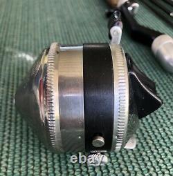 Vintage Zebco Rod & Reel With Case-Zebco 33 1959-Early 1960's Feathertouch Brake