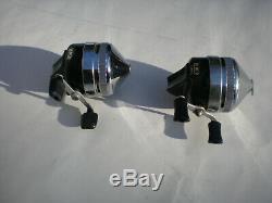 Vintage Zebco Silver/black Reel Set02dl & Custom Set! USA