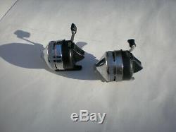 Vintage Zebco Silver/black Reel Set02dl & Custom Set! USA