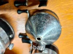 Vintage Zebco Spinner 33 Reel Made in Tulsa, Oklahoma USA & 6 other 33 reels