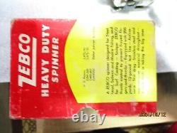 Vintage Zebco Spinner Model 55 Heavy Duty Fishing Reel WithBox/ paperwork