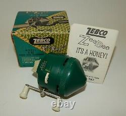 Vintage Zebco USA Model 9BZ Spin Cast Reel in Original Box with Manuel