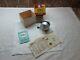Vintage Zebco Zero Hour Bomb Co. Red Spiner Reel With Box & Papers Exc Cond