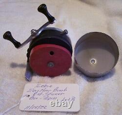 Vintage Zebco Zero Hour Bomb Reel 11/15/22 Smooth Box Papers Red Spinner Lot B