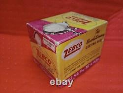 Vintage Zero Hour Bomb Company Zebco Fishing Reel withBox. Tan Cap