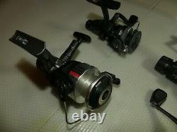 Vintage collection working spinning reels as a lot of 10, Shimano, Zebco, Daiwa