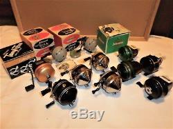 Vintage fishing reels, johnson, zebco some new