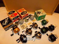 Vintage fishing reels, johnson, zebco some new
