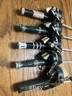 Vintage zebco 77 rod and reel combo lot