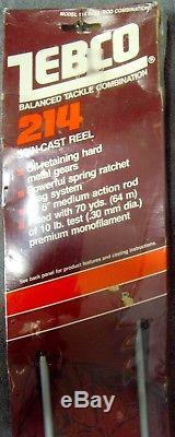 Vintage1982New on Card! Zebco214Rod & Reel ComboMade in the USASuper Rare