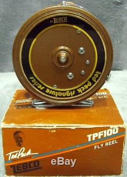 Vintage1986ZebcoTPF100Fly ReelMint in BoxTed Peck Signature SeriesJapan