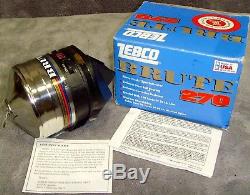 Vintage1994Brand New in Box! Zebco270 BruteReelMetal FootMade in USARare