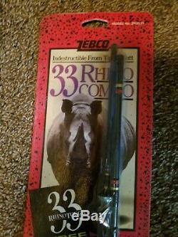 Vintage1994New! ZebcO 33Rod & Reel & Combo With 2nd Reel ZR3333 BRAND NEW