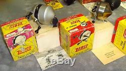 VintageZebcoReel Set Zero+11+22+33+44+55+66+89202+404+606+707+Boxes+Papers