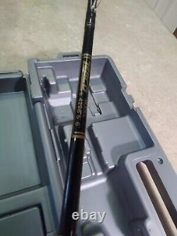 Vtg 1980s Zebco Pro Staff Graphite Ft15 Reel Fishing Tackle Tote